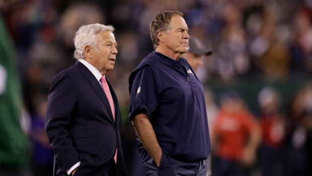 New England Patriots owner Robert Kraft, coach Bill Belichick